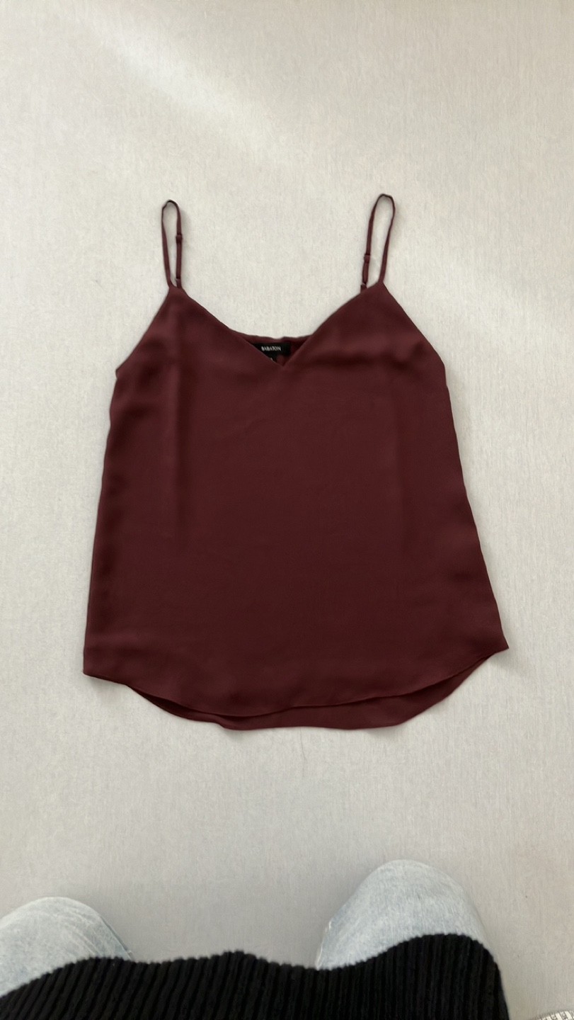 Babaton Burgundy Cami Top XS
