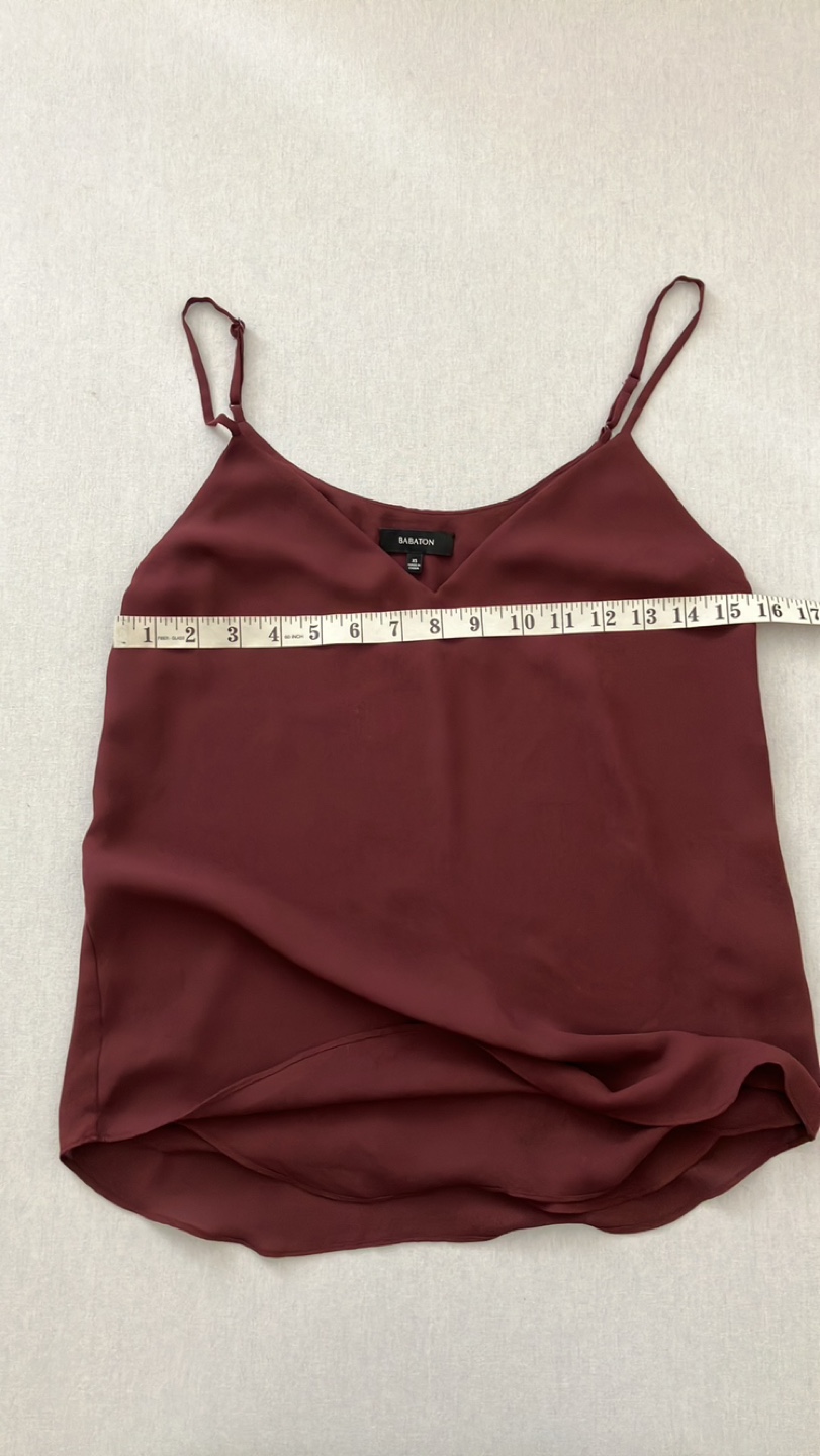 Babaton Burgundy Cami Top XS - photo 4