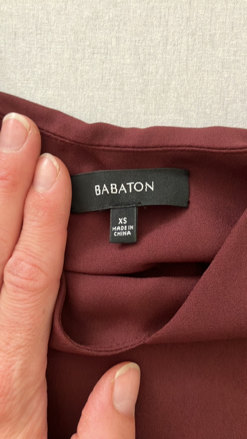 Babaton Burgundy Cami Top XS - photo 2
