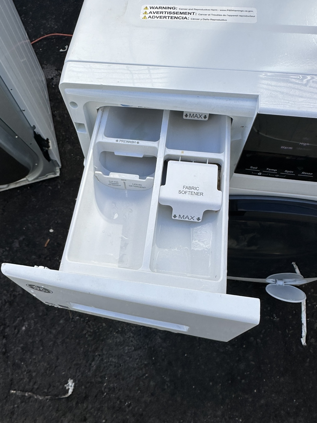GE White Washing Machine - photo 2