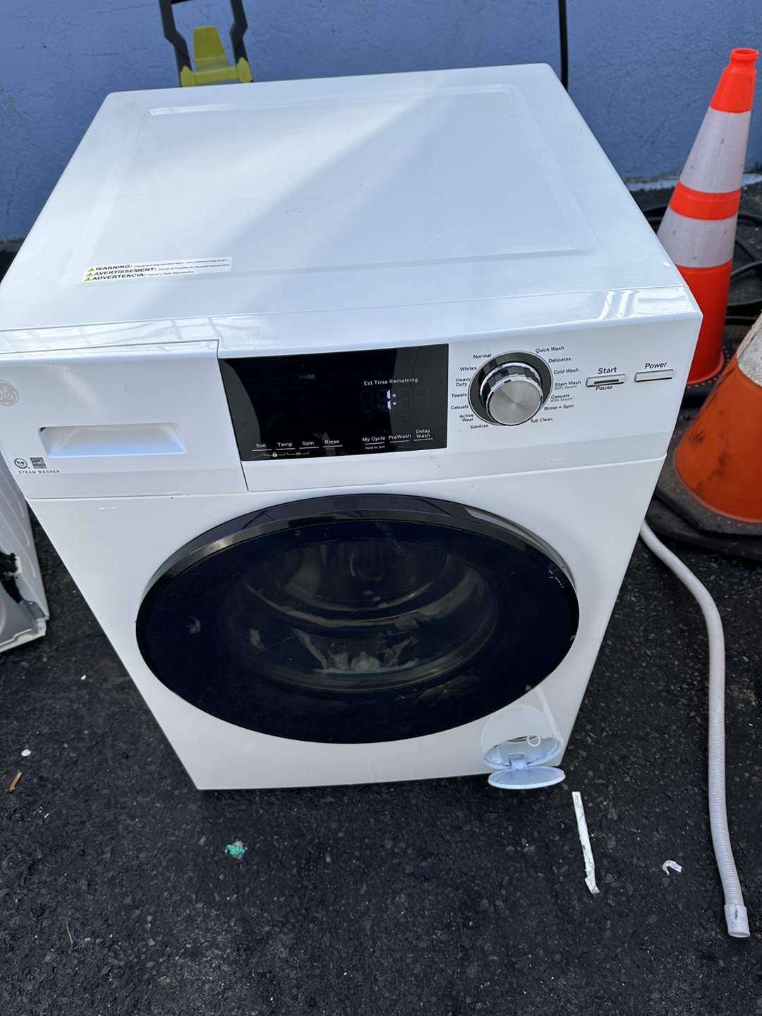 GE White Washing Machine - photo 4