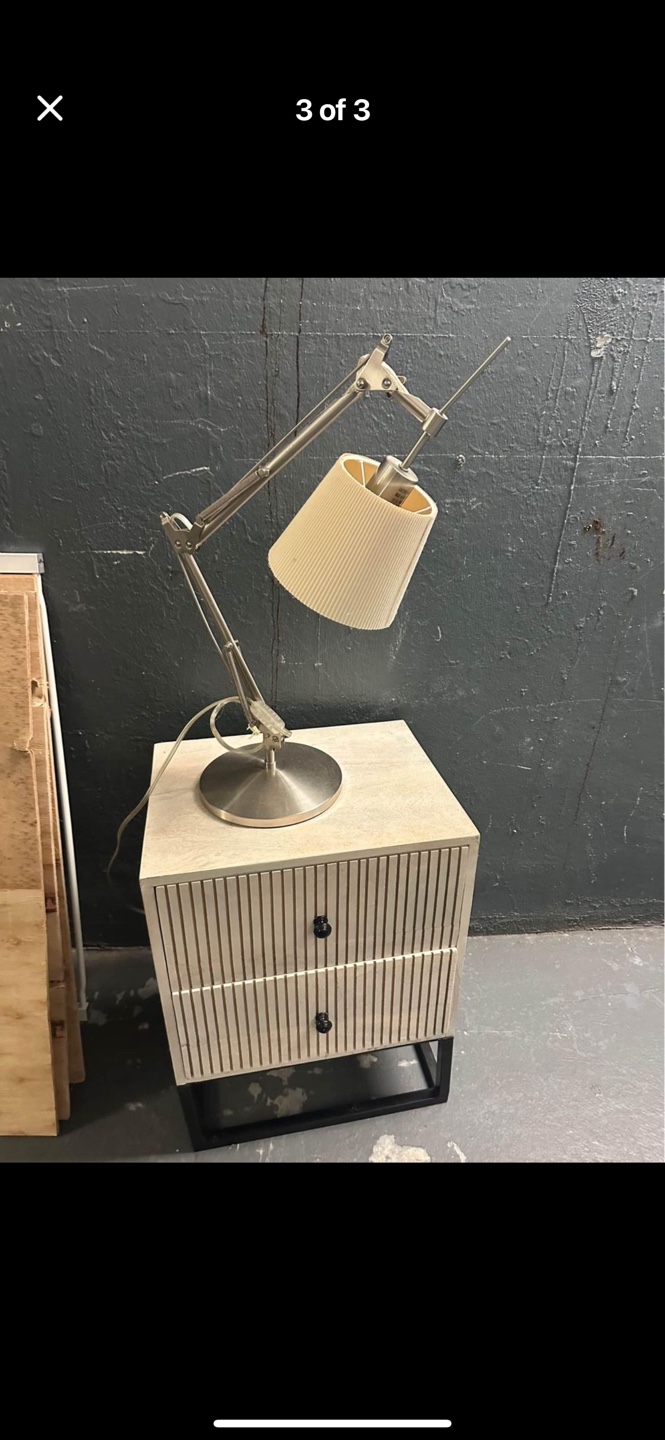 Adjustable Desk Lamp with White Shade