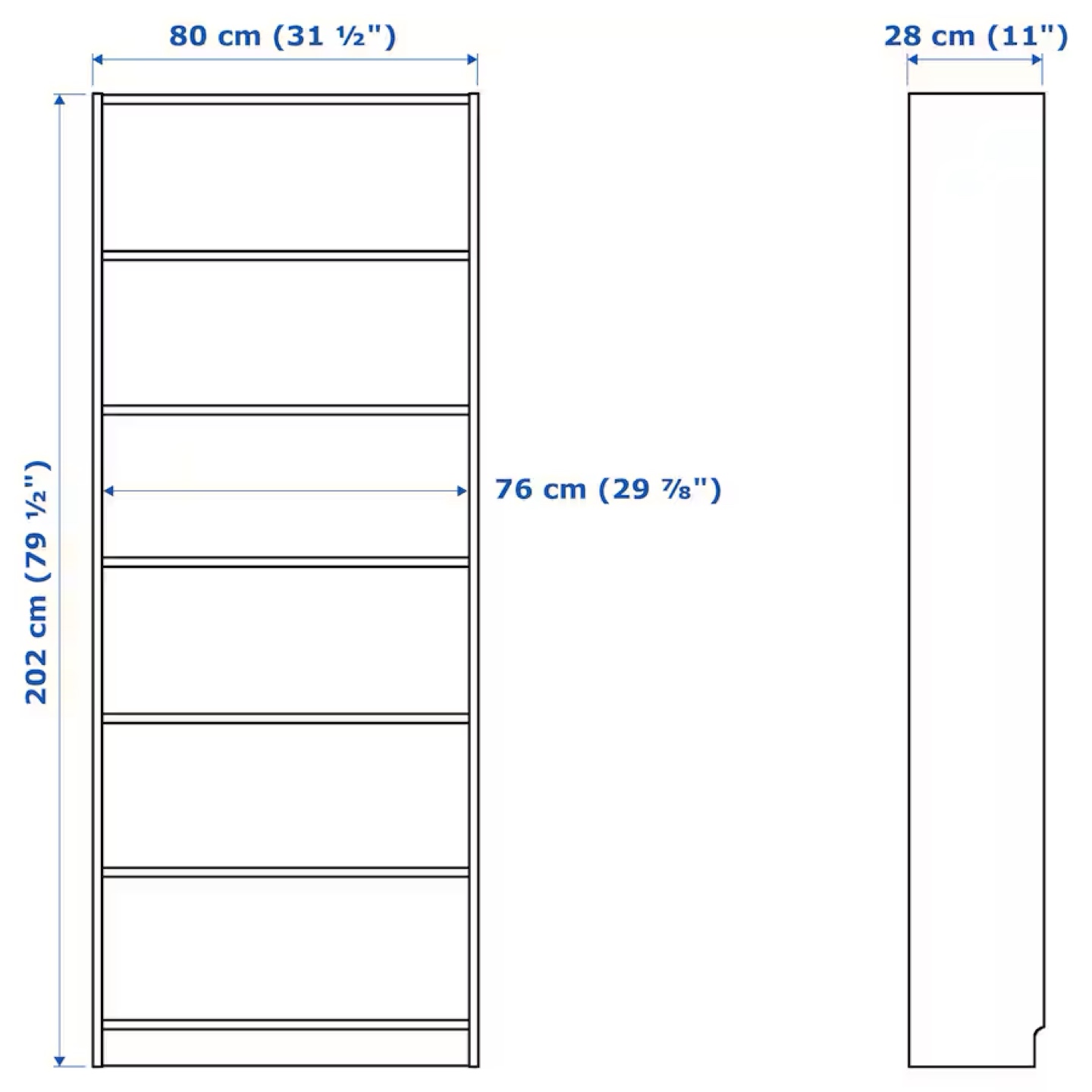 IKEA Billy Bookcase White - photo 3