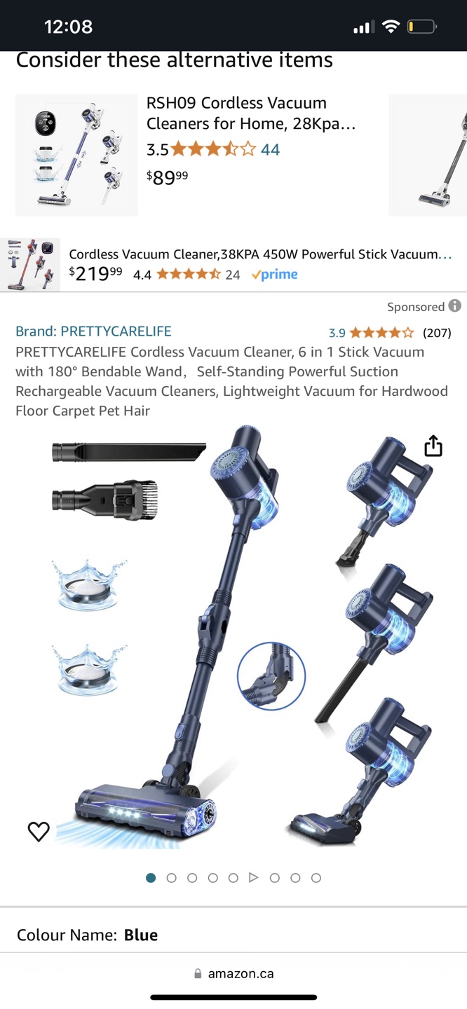 PRETTYCARELIFE Cordless Vacuum Cleaner - photo 2