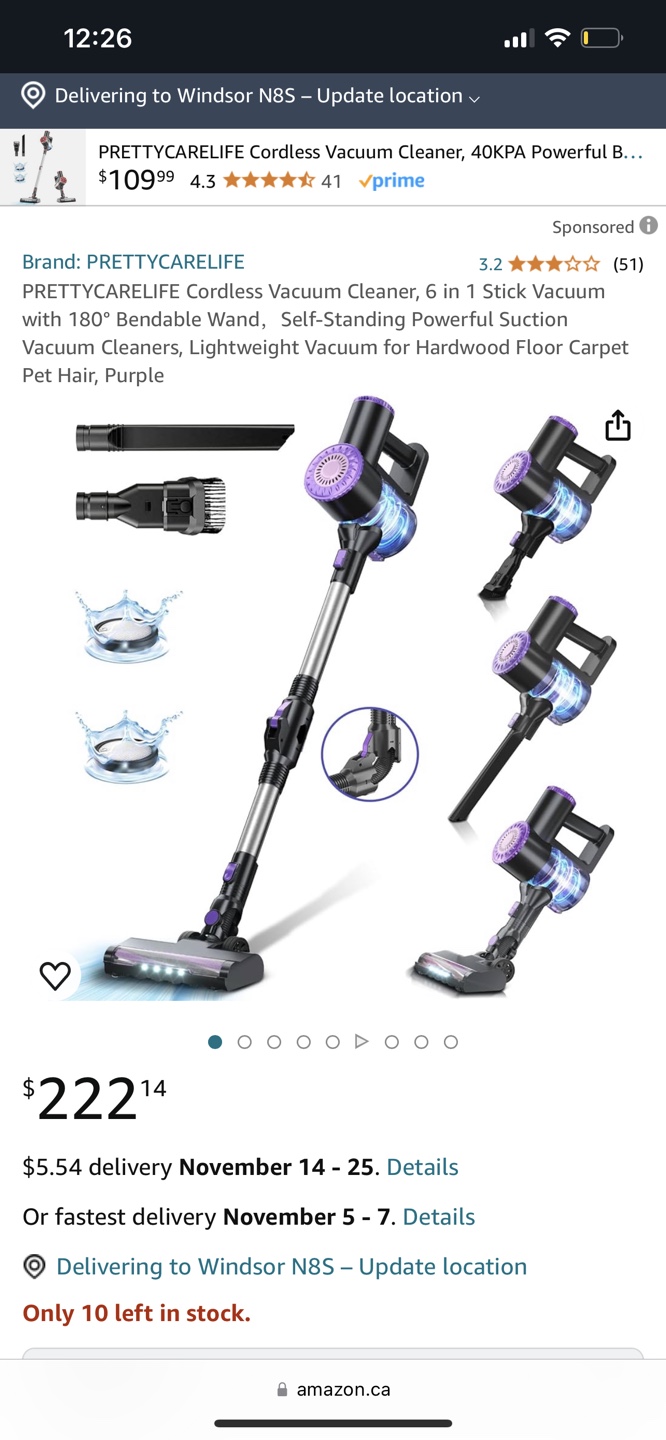 PRETTYCARELIFE Cordless Vacuum Cleaner - photo 3