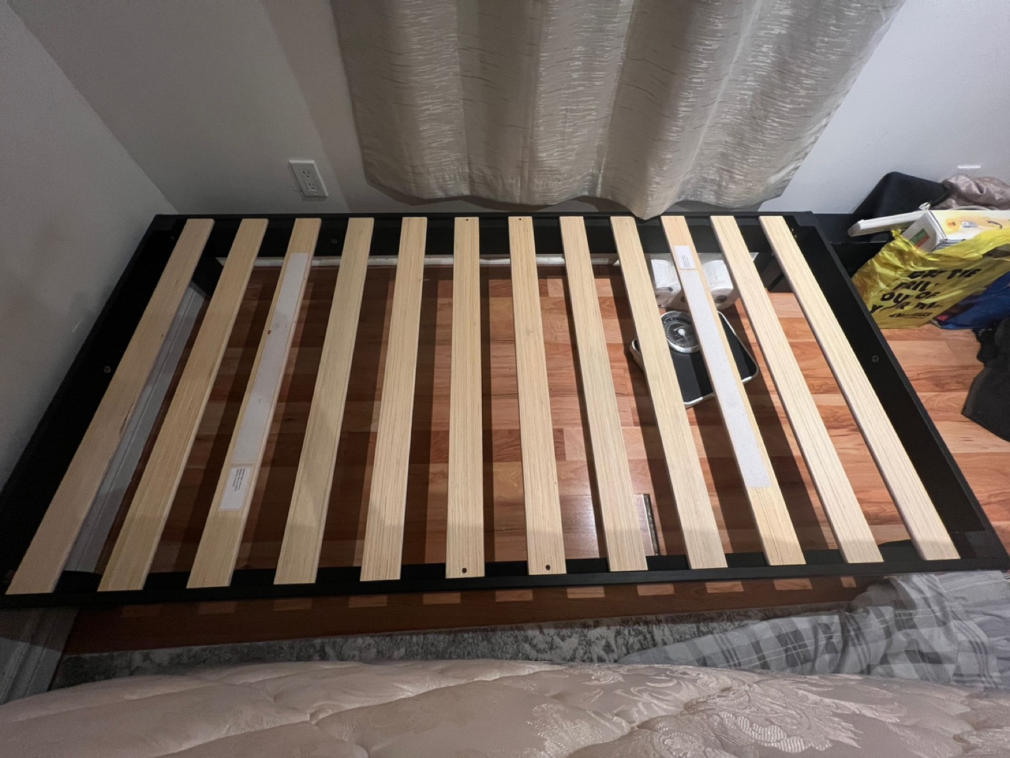 Bed Frame with Slats Twin Size