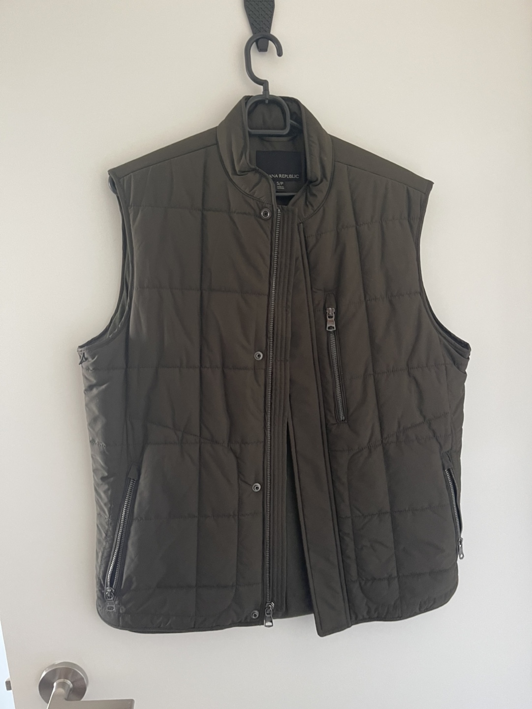 Men's Green Puffer Vest