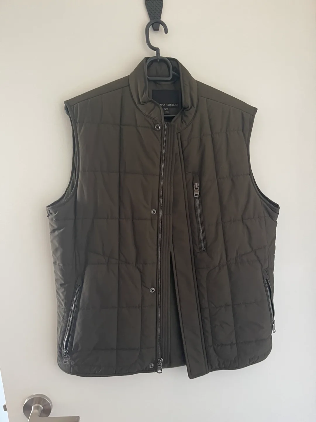 Men's Green Puffer Vest thumbnail
