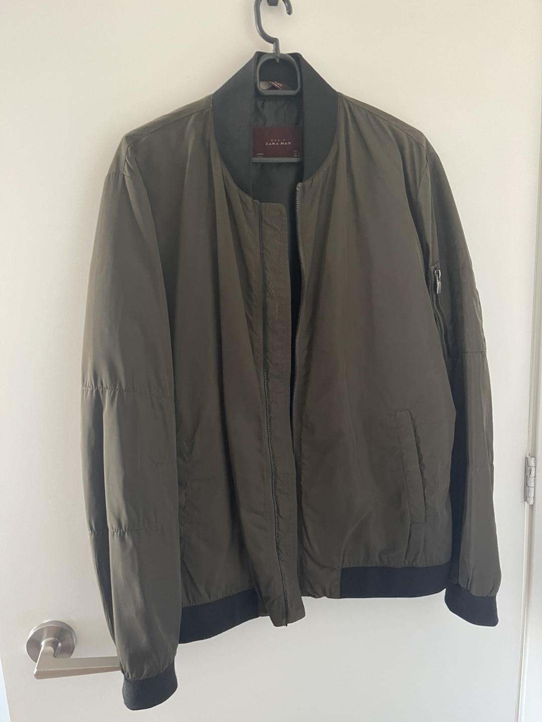 Zara Man Green Bomber Jacket