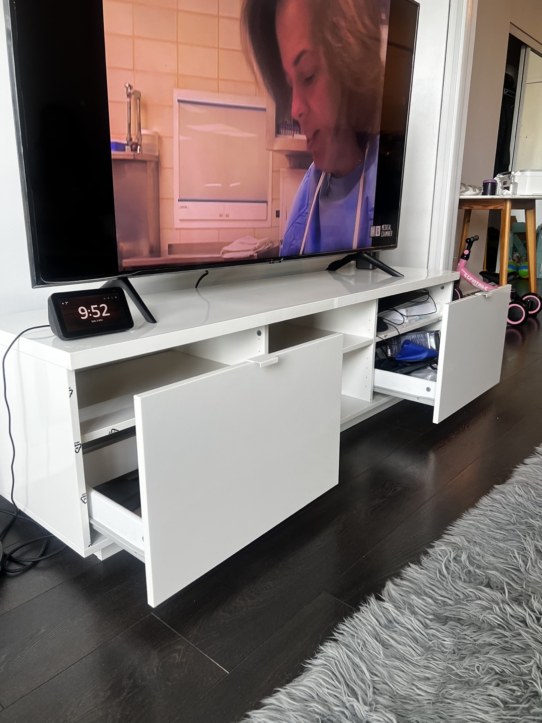 White TV Stand - photo 3