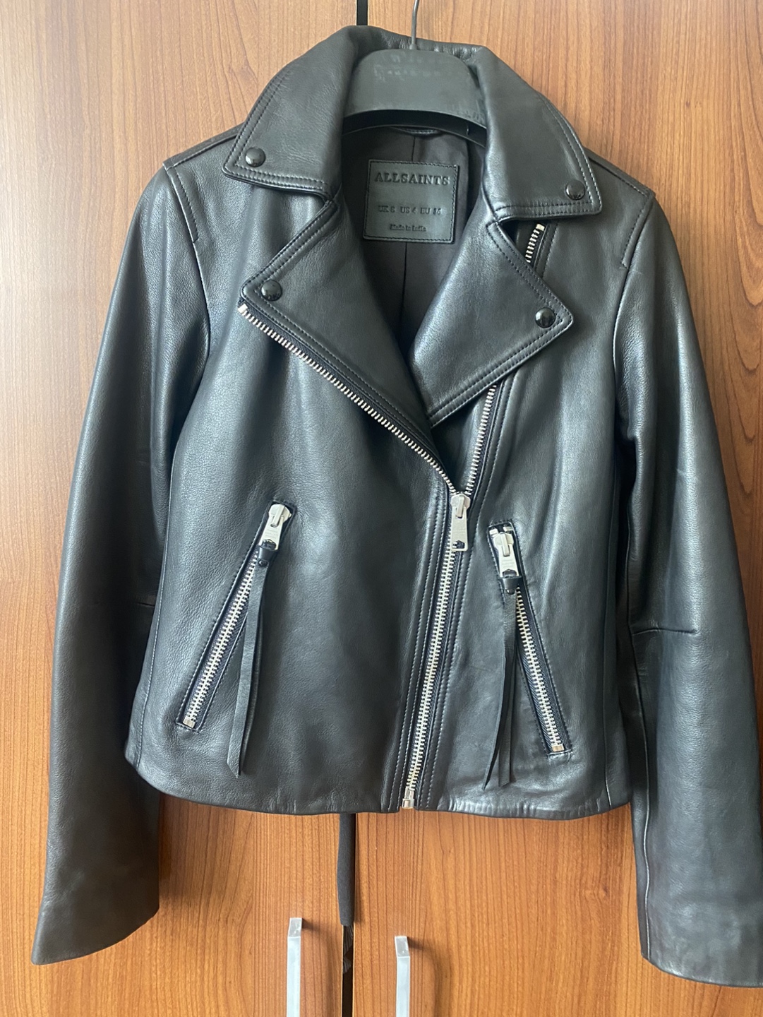 All SAINT Black Leather Jacket