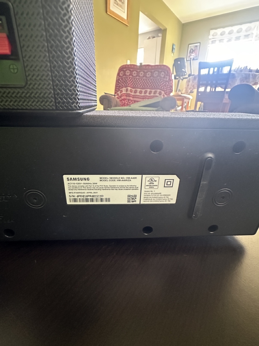 Samsung HW-A45R Soundbar with Wireless Rear Speakers - photo 3