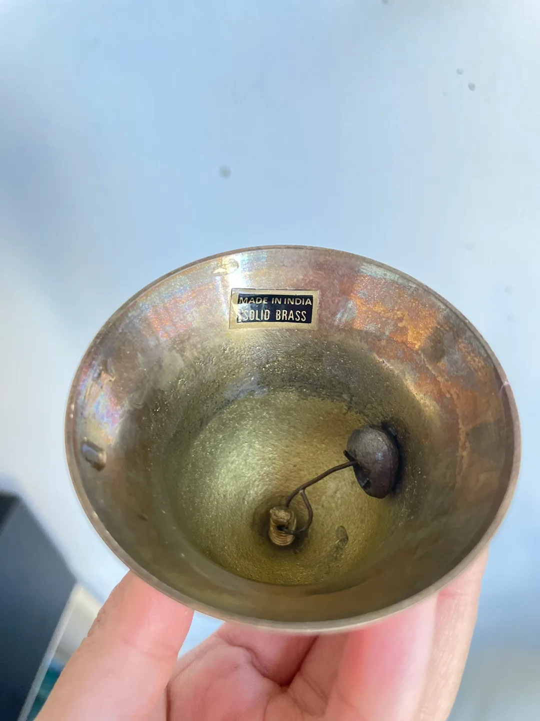 Vintage Brass Bell with Rider Figurine image indicator(4)