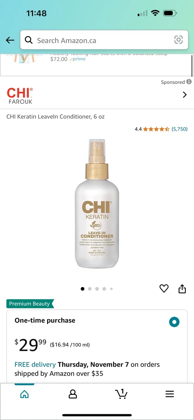 CHI Keratin Leave-In Conditioner image indicator(4)