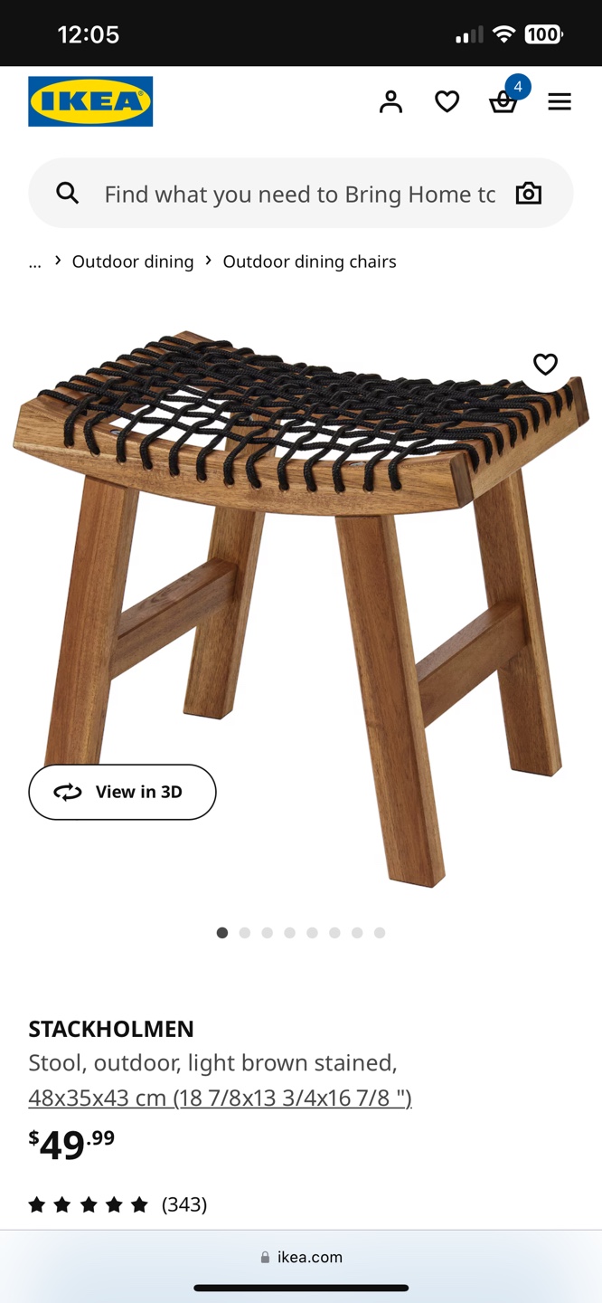 IKEA STACKHOLMEN  Stool