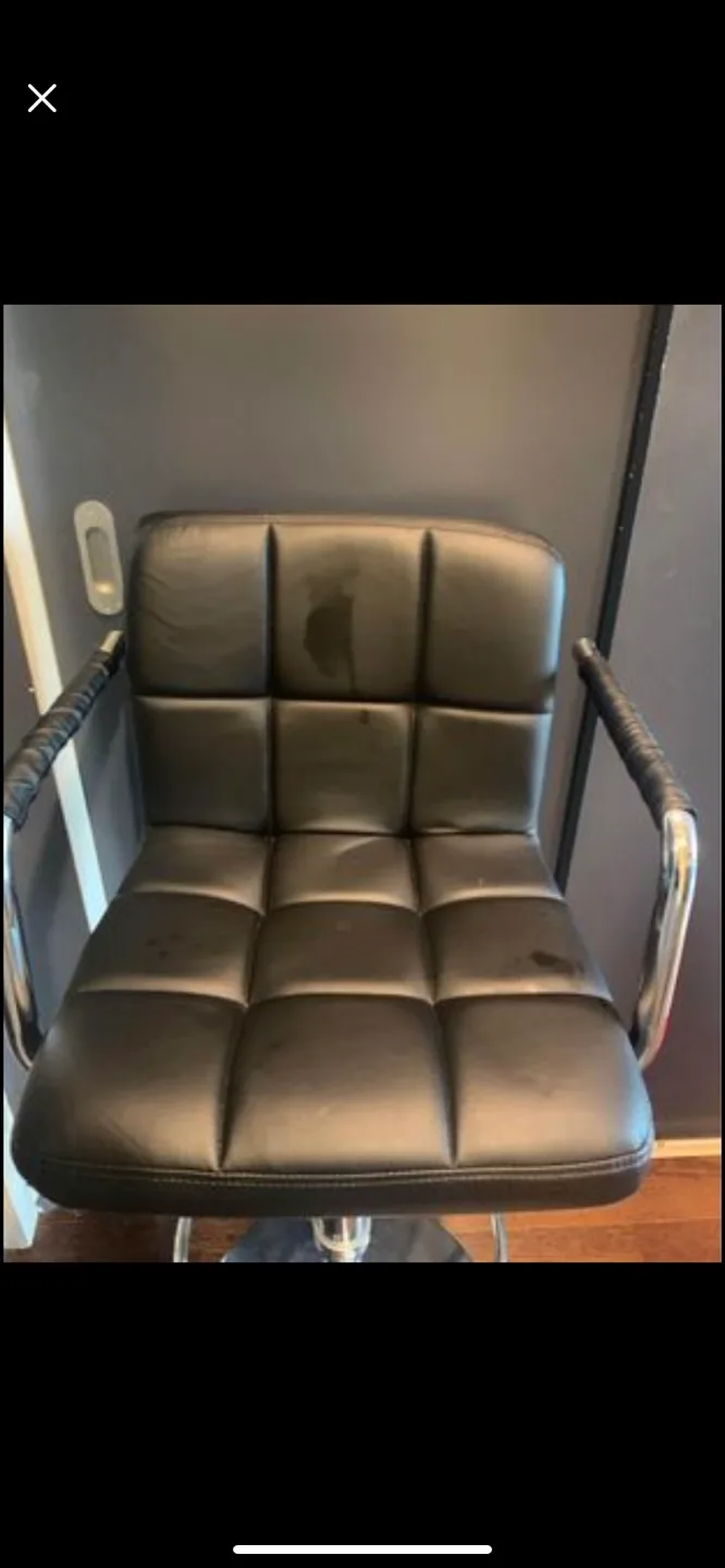 Black Adjustable Bar Stool image indicator(4)