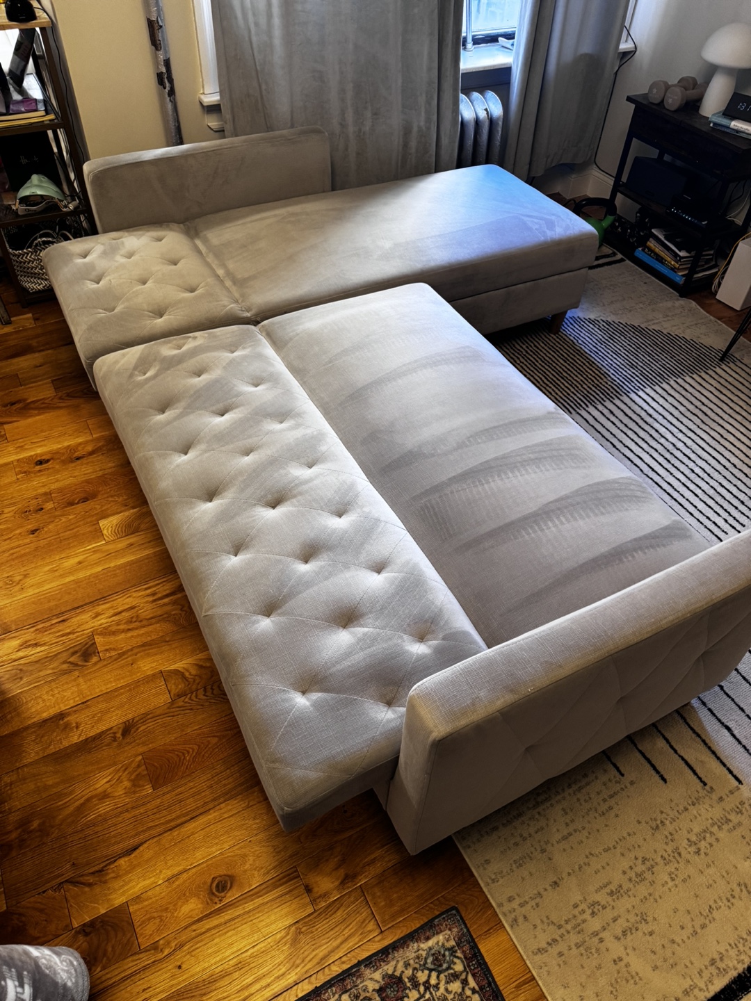 Grey Sectional Sofa with Storage - photo 4