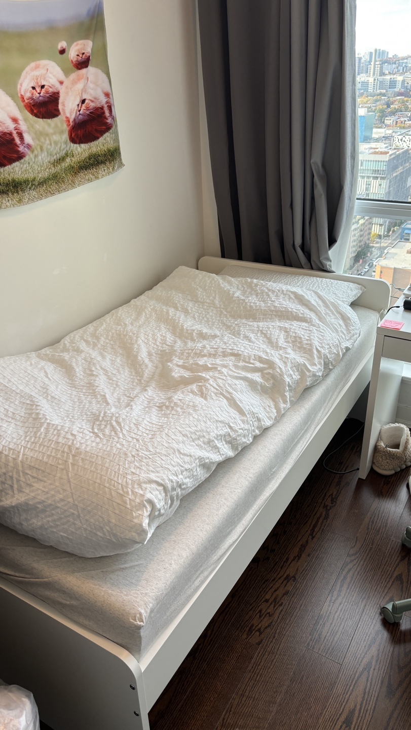ikea twin bed frame with mattress (pickup 11/25)