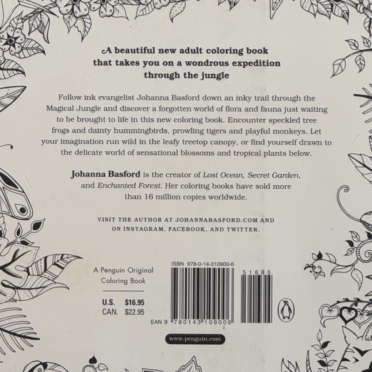 Magical Jungle: An Inky Expedition & Coloring Book - photo 3
