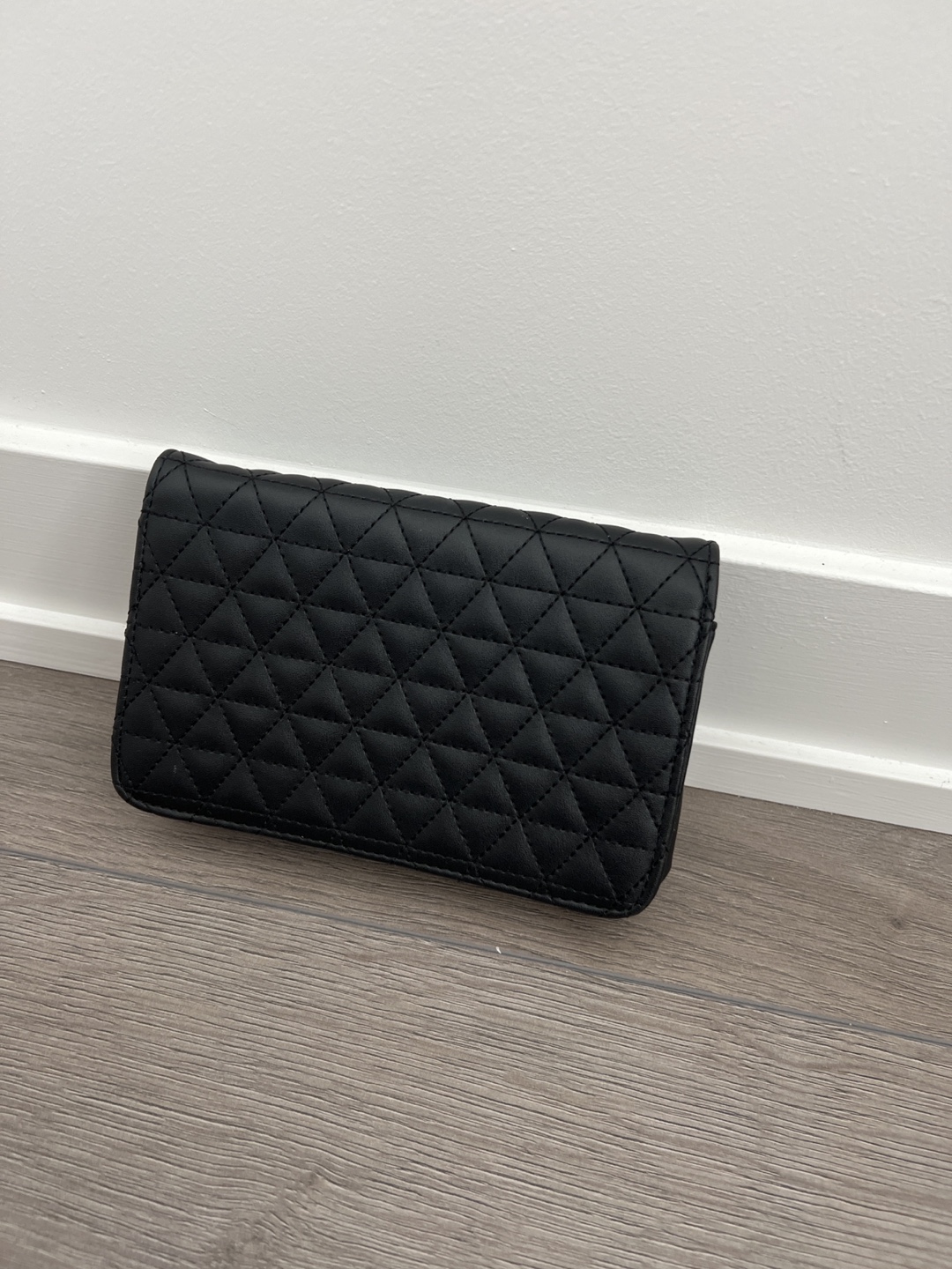 Black Quilted Chain Bag - photo 2