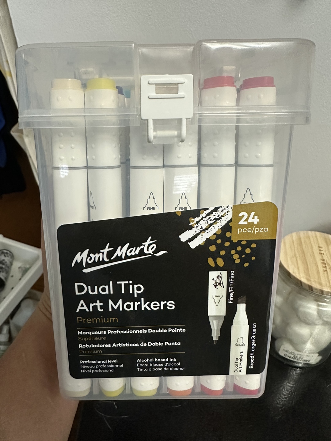 Mont Marte Dual Tip Art Markers Premium - 24pc
