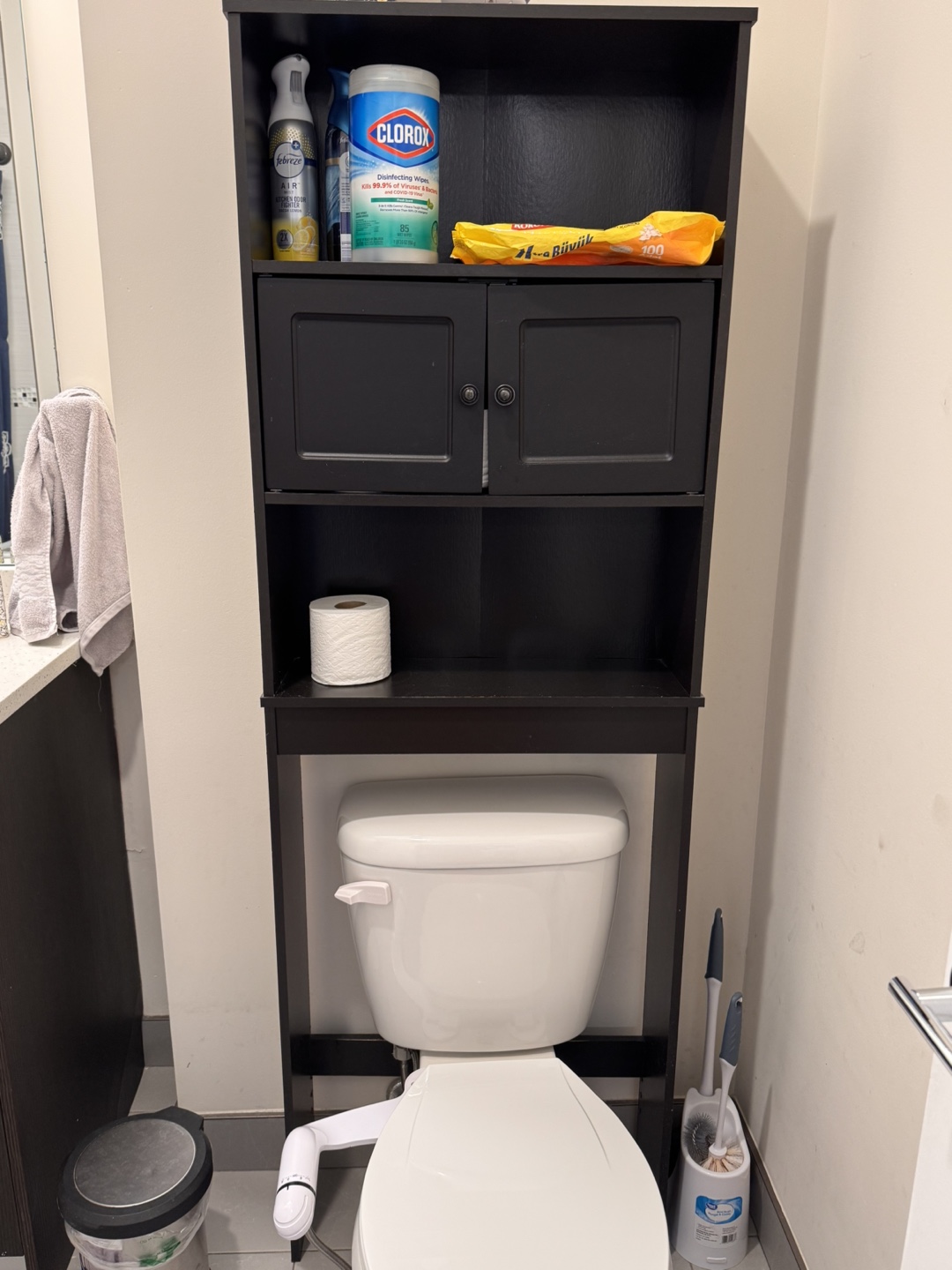 Over the Toilet Bathroom Storage Shelf Cabinet