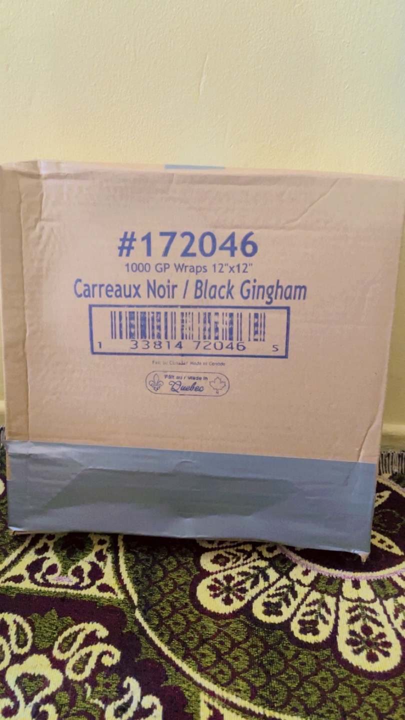 1000 GP Wraps 12"x12" Black Gingham - photo 2