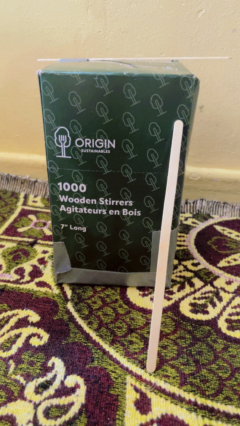 1000 Wooden Stirrers 7" Long