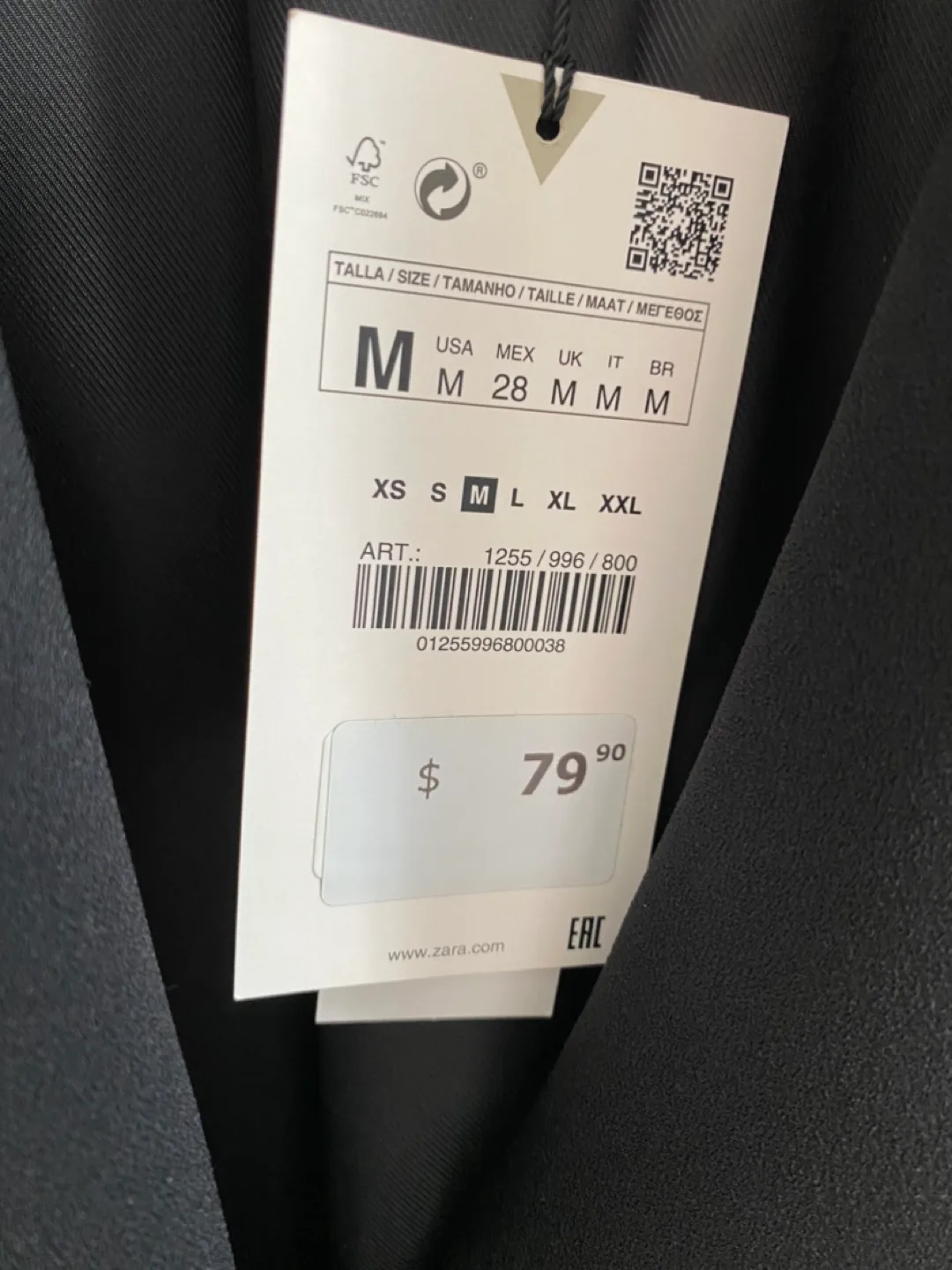 Zara Black Blazer Size M image indicator(2)