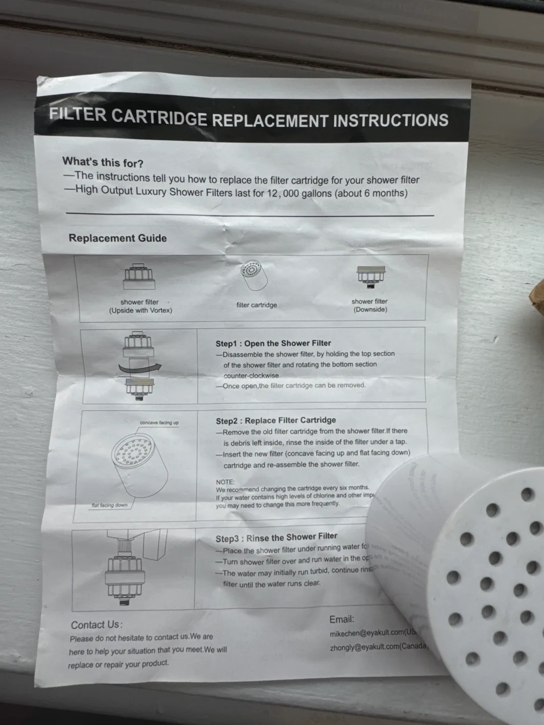 Shower Filter Replacement Cartridge image indicator(2)