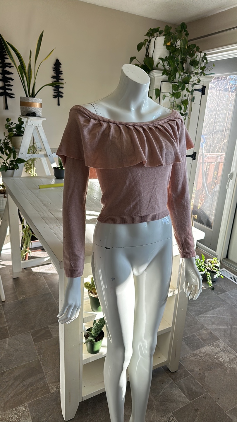 Pink Off the Shoulder Sweater - photo 2