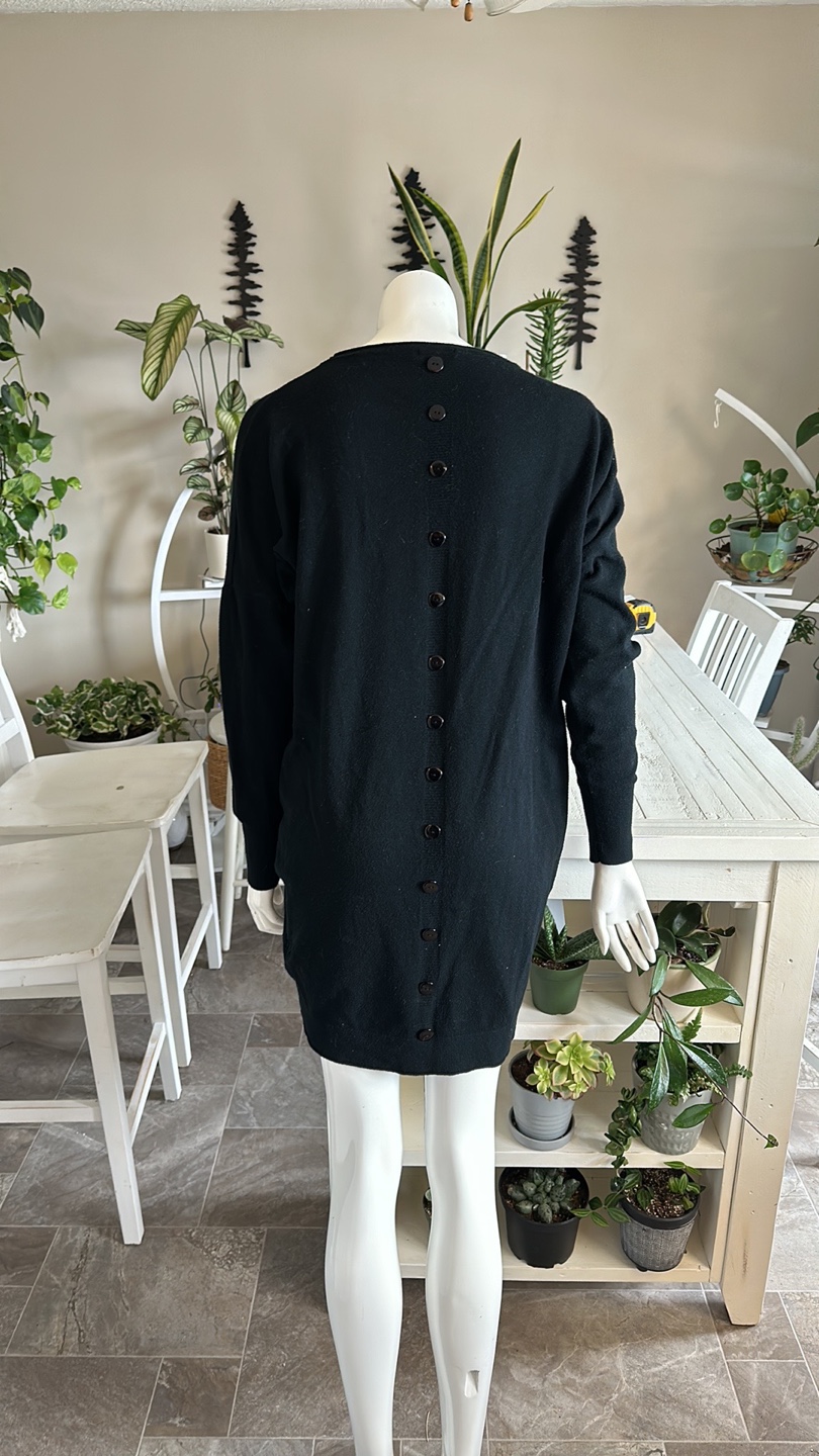 Black Long Sleeve Sweater Dress - photo 2
