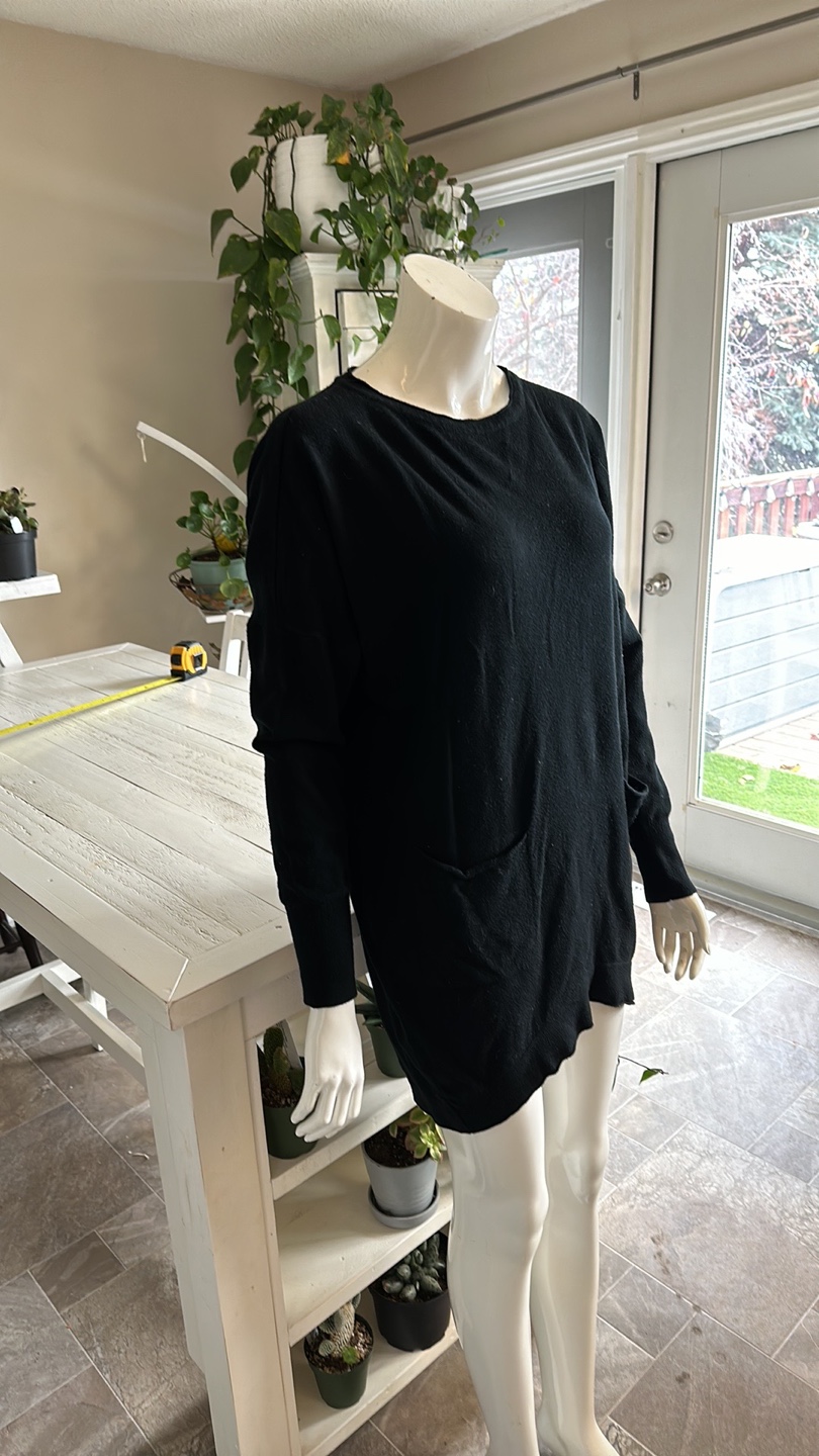 Black Long Sleeve Sweater Dress - photo 4