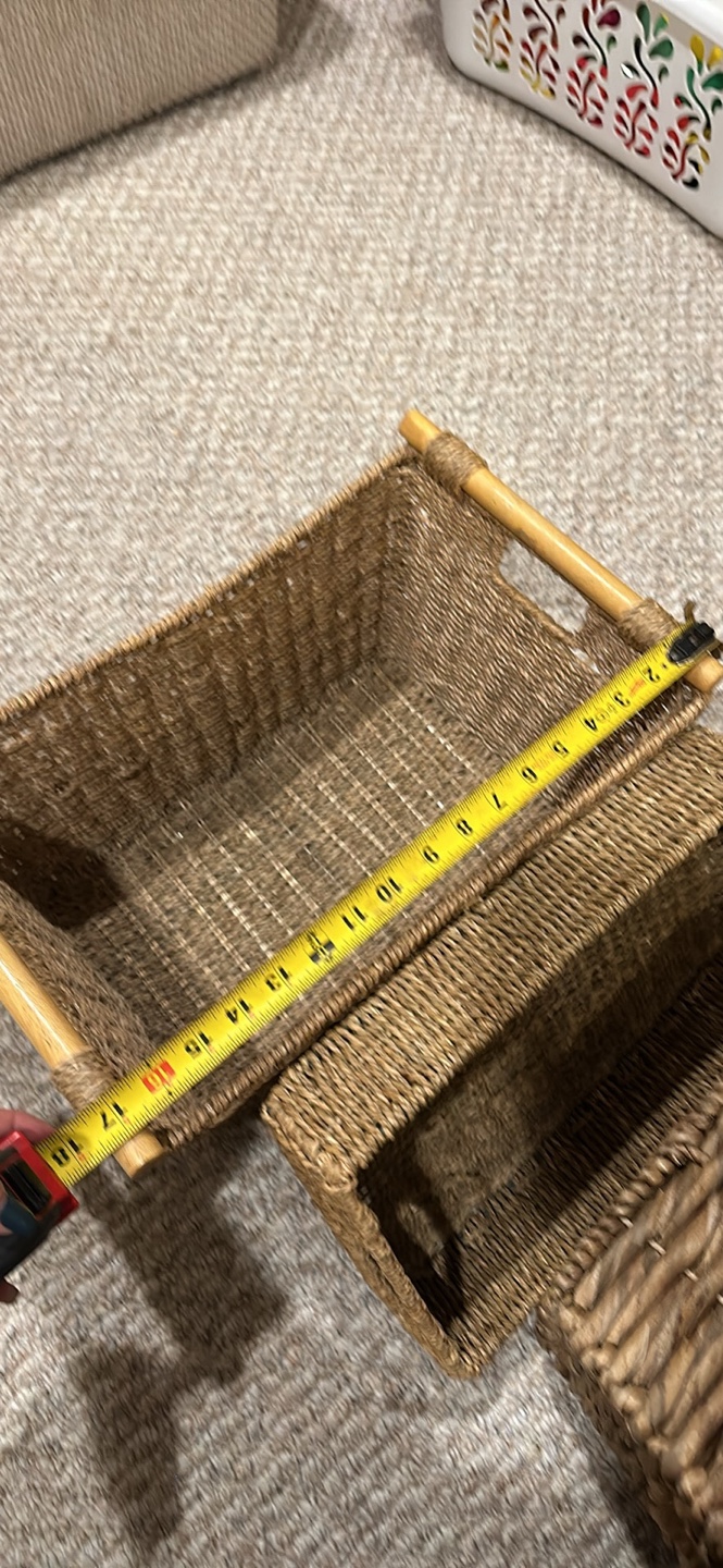 Set of 3 Wicker Storage Baskets - photo 3