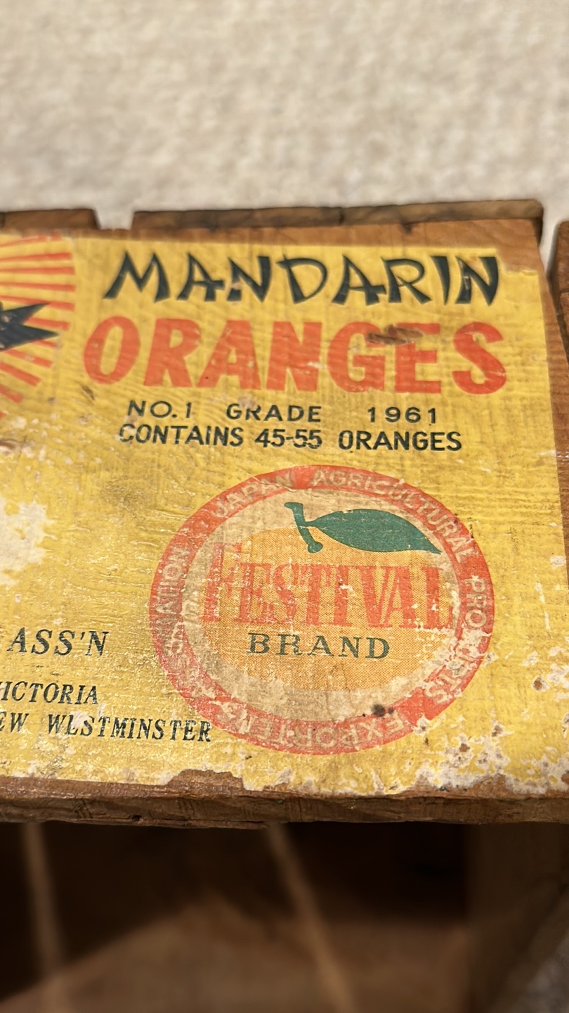 Vintage/antique  Sun Mandarin Oranges Crate - photo 3
