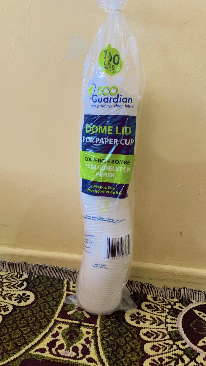 100 Eco Guardian Dome Lids for Paper Cups