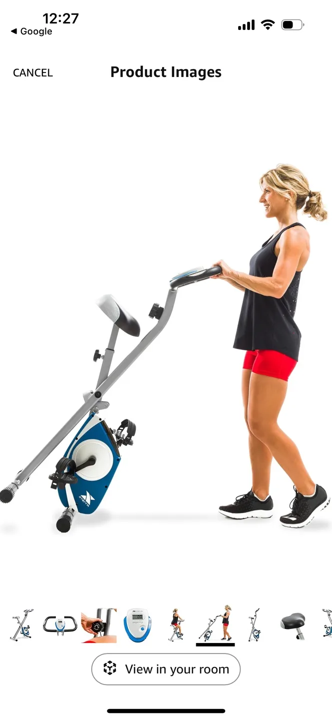 Folding Exercise Bike indoor image indicator(7)