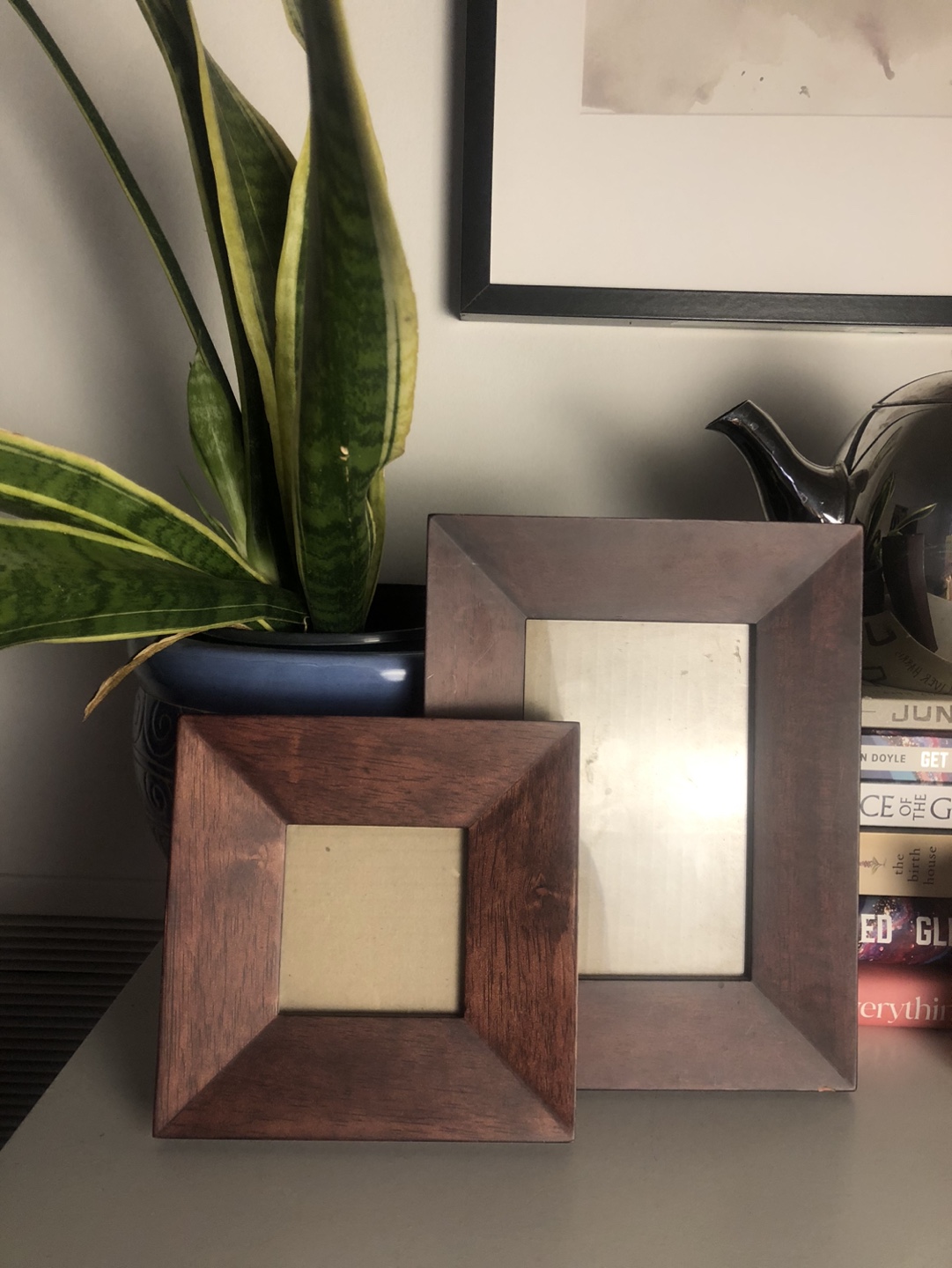 Two Small Wooden Picture Frames