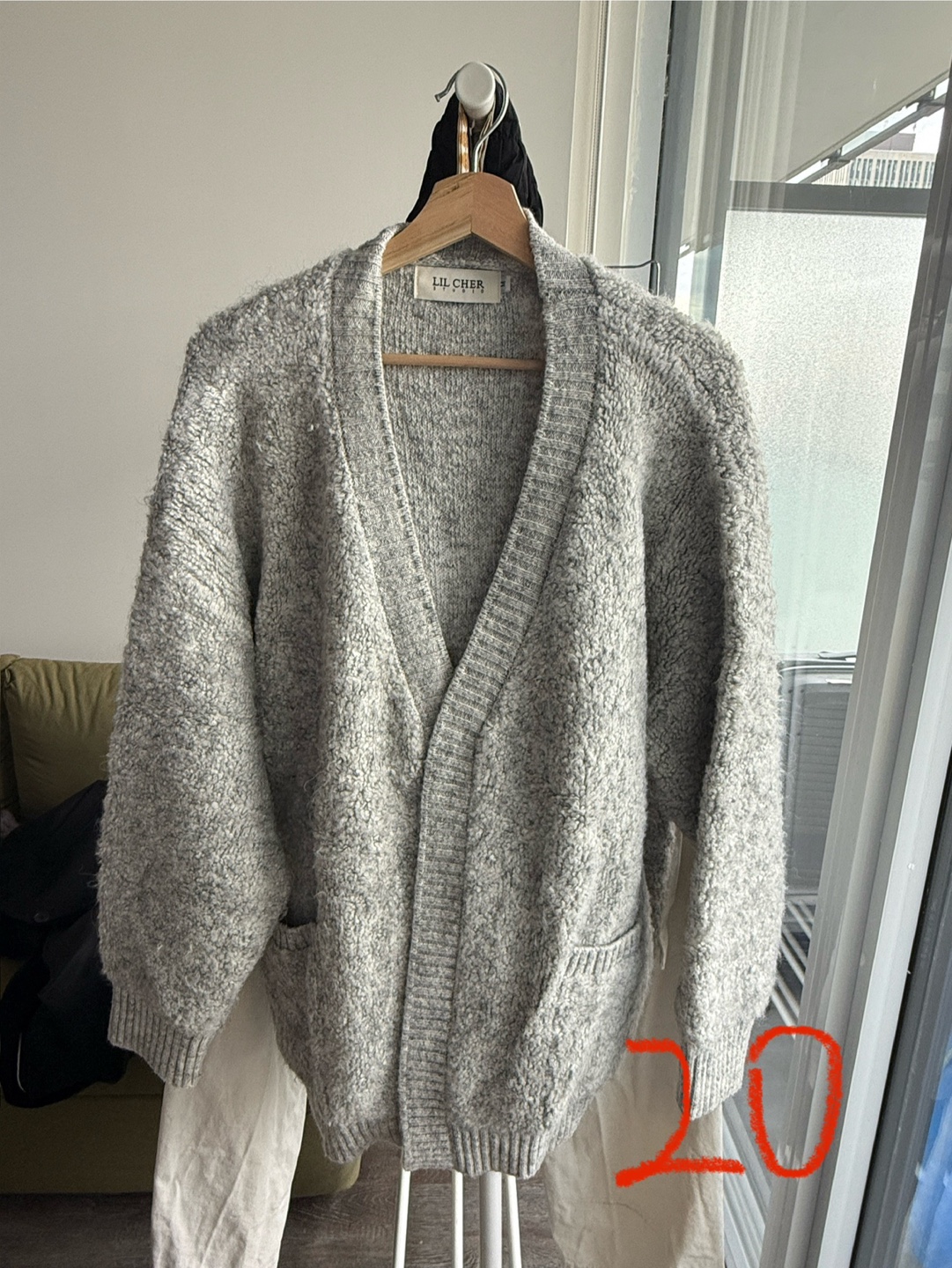 Grey Knit Cardigan