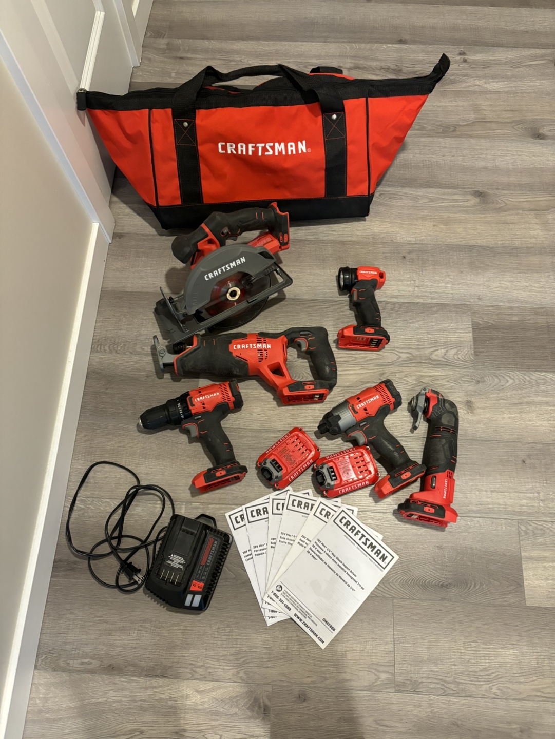 Craftsman 20V Cordless Tool Combo Kit