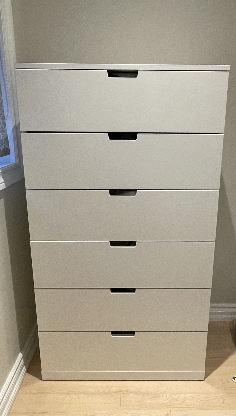 IKEA NORDLI White 6-Drawer Dresser