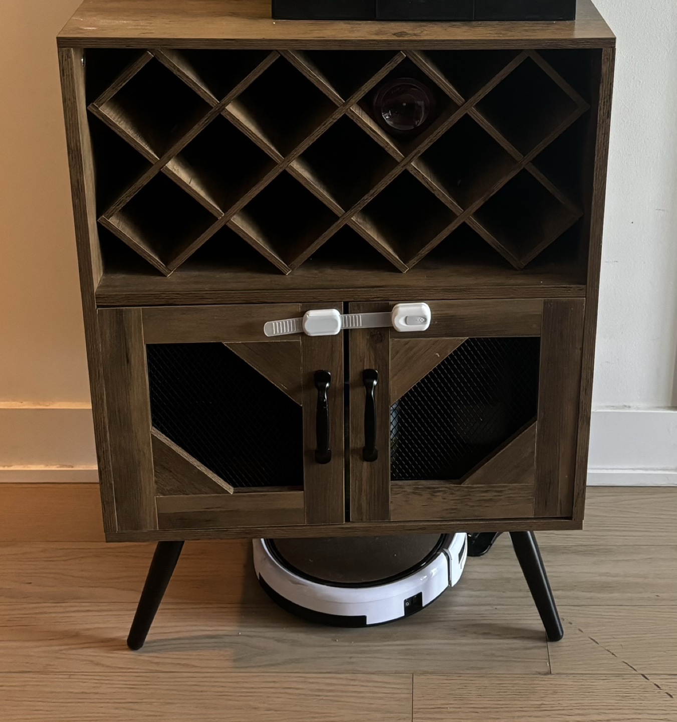 Wine Cabinet with Doors and Wine Rack, coffee station - photo 2