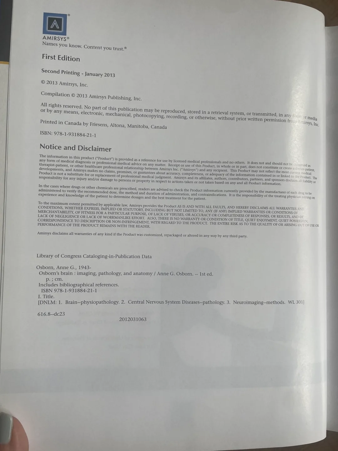 Osborn's Brain: Imaging, Pathology, and Anatomy - First Edition image indicator(2)