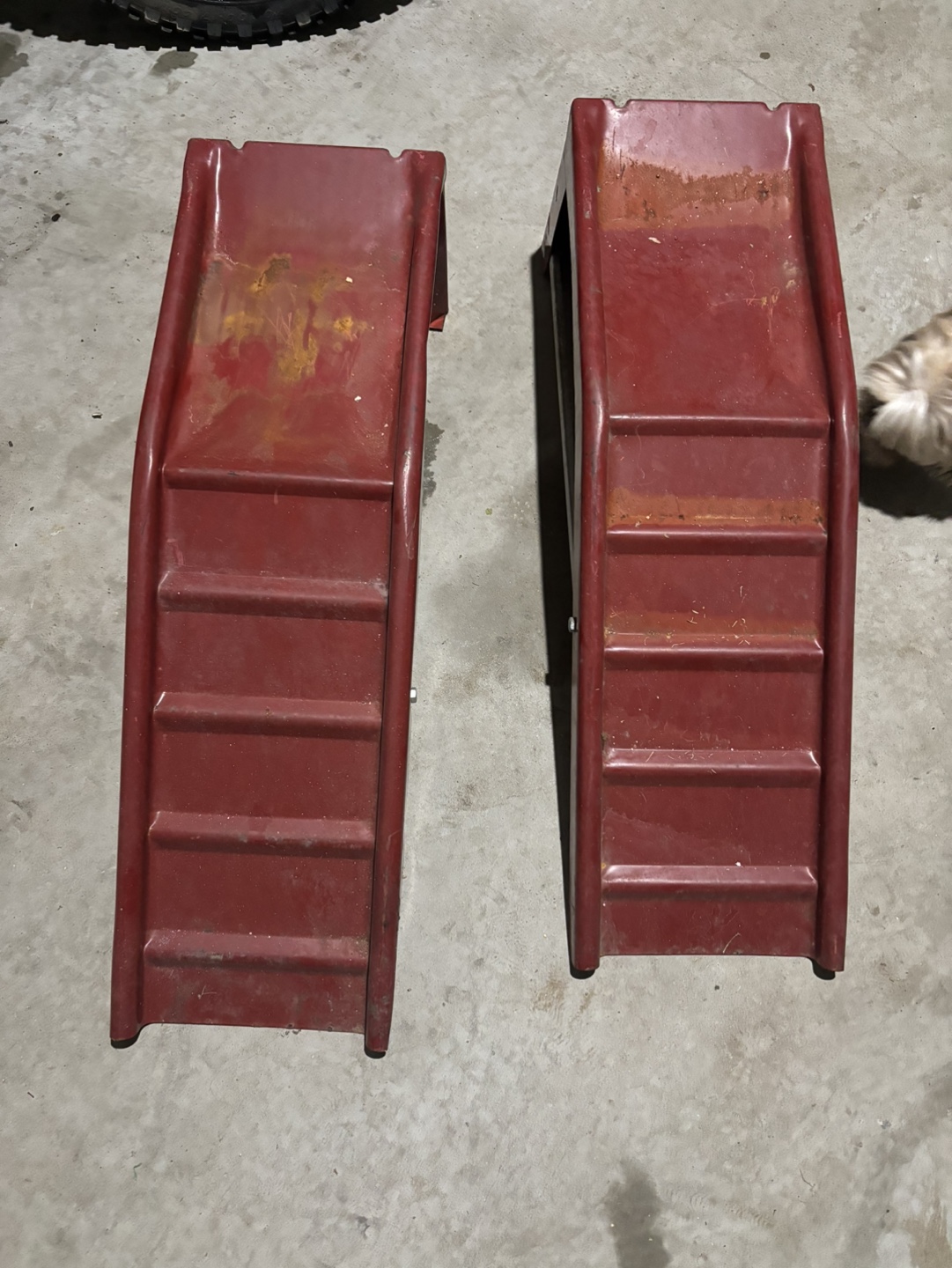 Red Vehicle Ramps