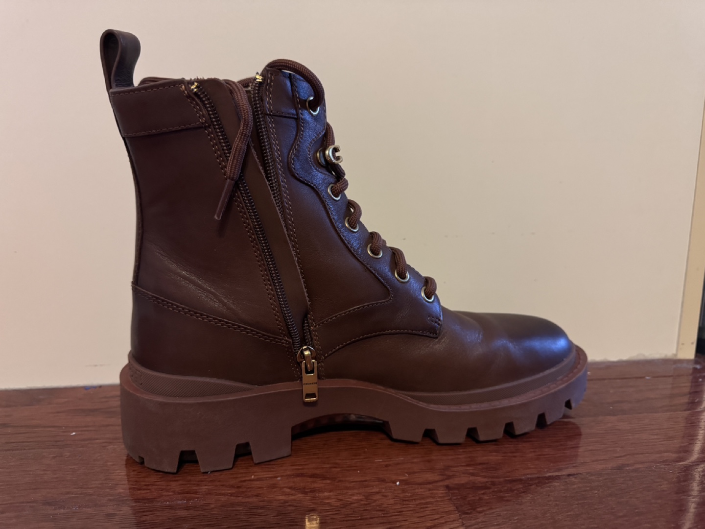 Men COACH CitySole Lace Up Boots Size 8 - photo 4