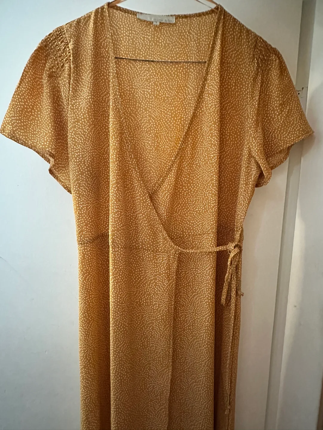 Mustard Yellow Monk and Lou Wrap Dress image indicator(2)
