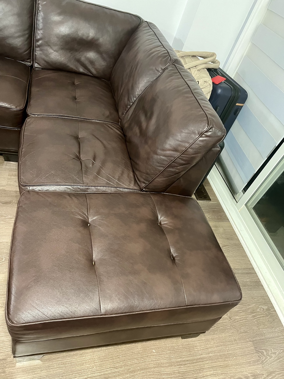 Leather Sectional Sofa - photo 4