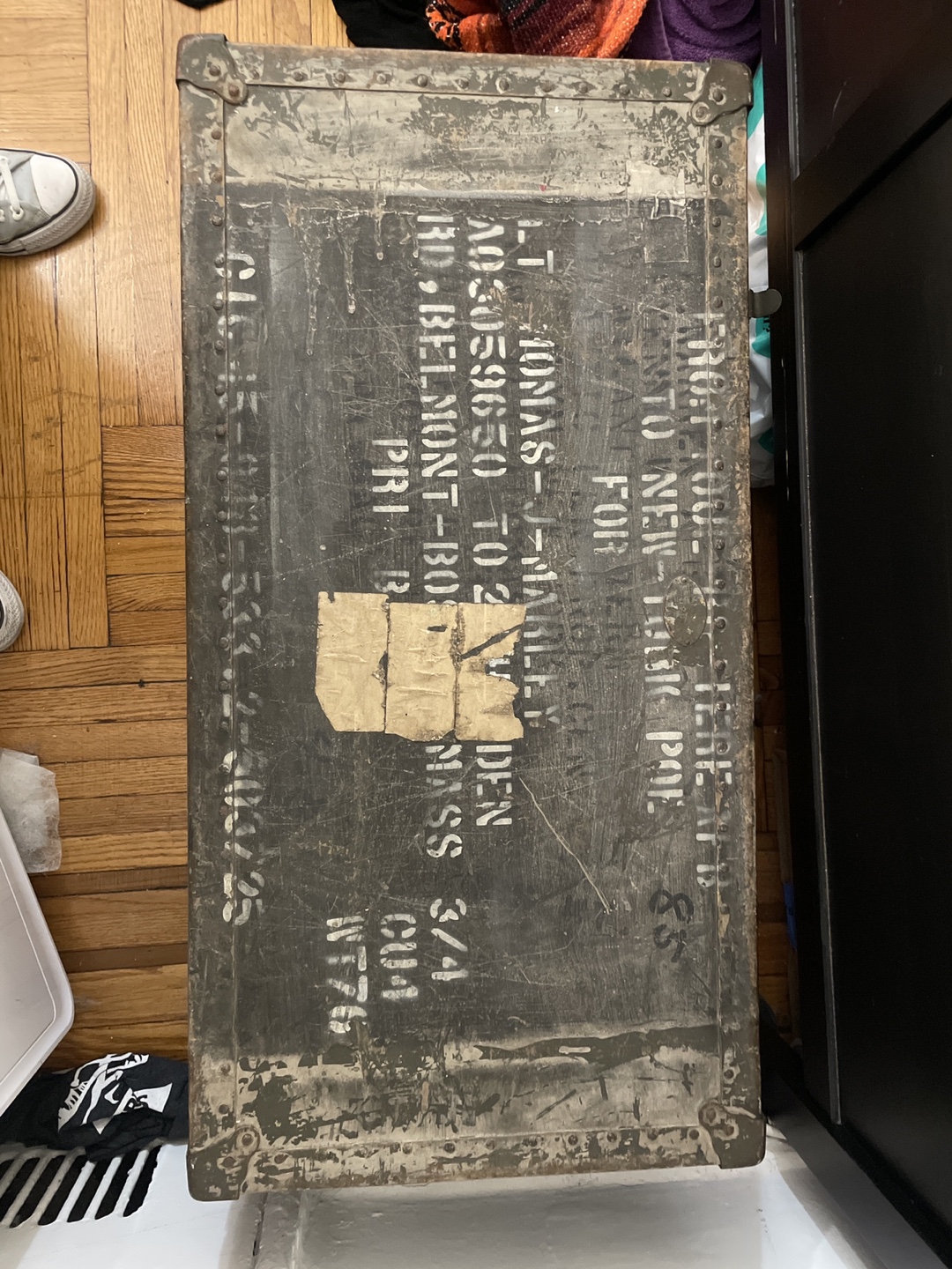 Vintage Military Trunk