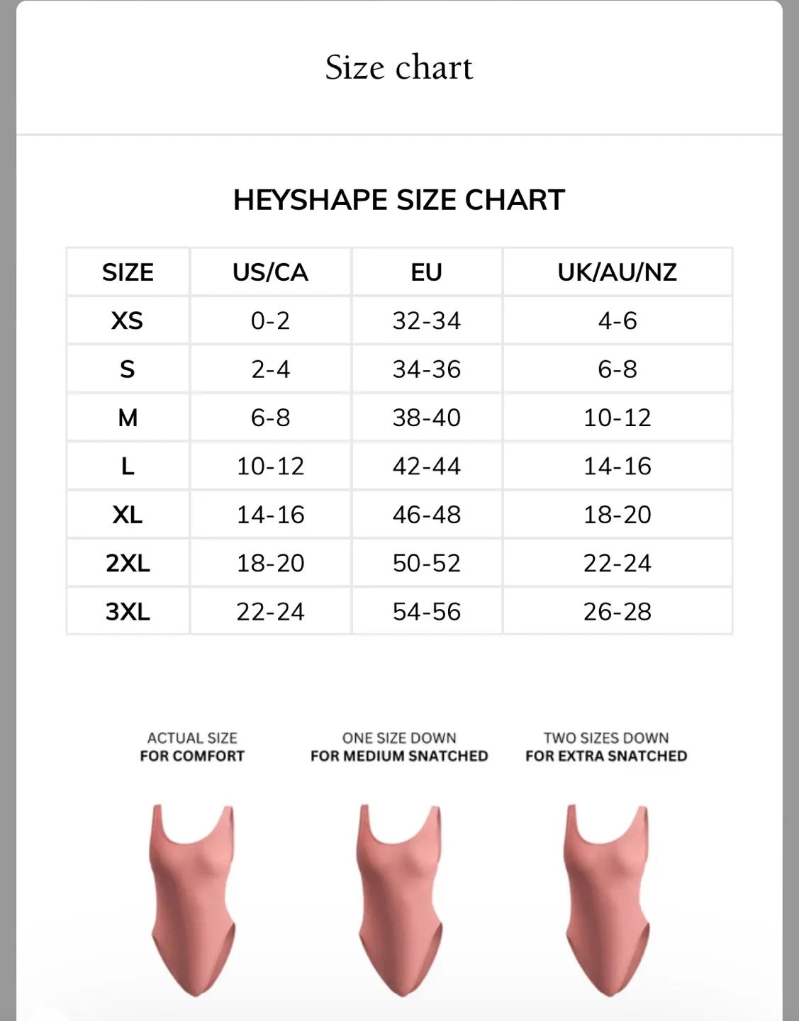 🧡 New with tag HeyShape thong Body Shaper shapewear Size L image indicator(2)