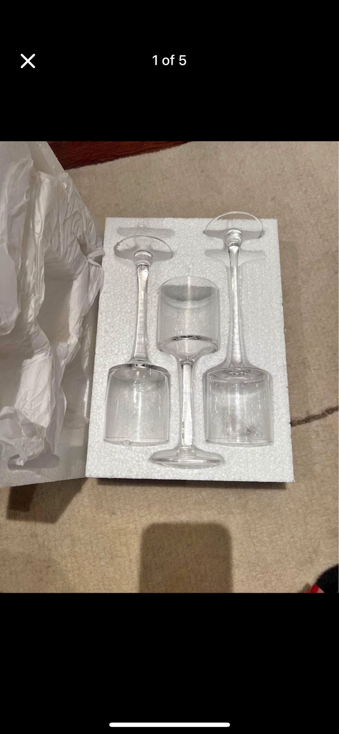 Set of 3 Glass Candle Holders